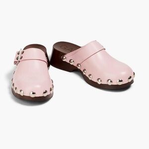 Ganni Pink Studded Clog